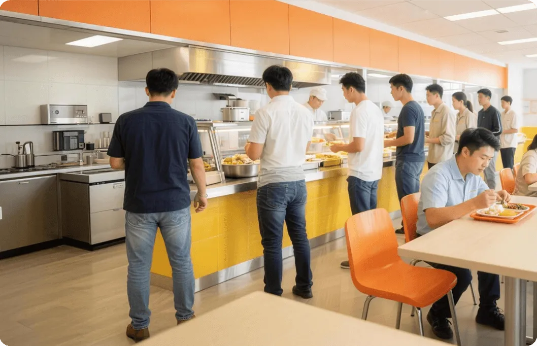 收钱吧智慧团餐收银核销场景