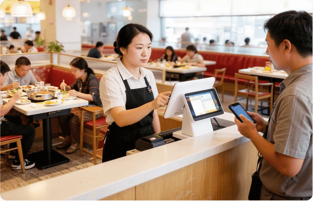 收钱吧火锅烧烤门店桌台管理场景